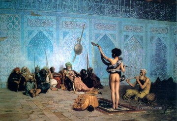 El encantador de serpientes árabe Jean Leon Gerome Pinturas al óleo